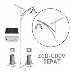 Cột Đèn Cao Áp Năng Lượng Mặt Trời Chiếu Sáng Đường Phố
