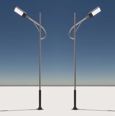 Cột Đèn Giật Cấp D141/76 cao 3,5m - Mạ kẽm nhúng nóng, Sơn tĩnh điện | Mã sp ZCD-GC H3.5 D141/76 ZALAA