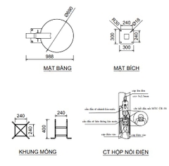 Cột Đèn LED Trang Trí Công Viên Hiện Đại, Khu Đô Thị Mới ZALAA ZCV-H4500 40-60W OEM Theo Yêu Cầu