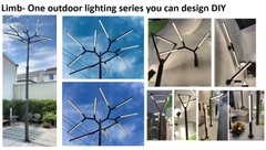 Cột Đèn LED Tree Lights Chiếu Sáng Đường Phố, Công Viên Kiểu Dáng Cành Cây ZCV ZALAA
