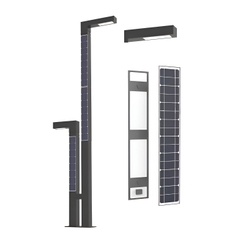 Cột Đèn Tấm Pin Năng Lượng Mặt Trời Thẳng Đứng Vertical Solar Light ZSR-05 30W H4,4M+2M