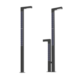 Cột Đèn Tấm Pin Năng Lượng Mặt Trời Thẳng Đứng Vertical Solar Light ZSR-05 30W H4,4M+2M