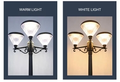 Cột Đèn Năng Lượng Mặt Trời ZALAA cao 2m6 ZG-GGD4505-3-13.5W Chiếu sáng cảnh quan công viên