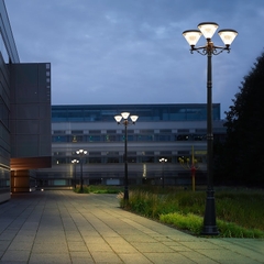 Cột Đèn Năng Lượng Mặt Trời ZG-GGD4505 ZALAA cao từ 1m-2m6 chiếu sáng cảnh quan sân vườn