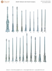 Cột Đèn Sân Vườn 1 Bóng Cổ Điển Cho Biệt Phủ, Nhà Thờ, Đền Chùa Đình | ZSV-GLP EU002-1 ZALAA