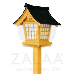 Cột Đèn LED Cao 2.5m Có Đầu Đèn Kiểu Dáng Kiến Trúc Nhà Truyền Thống Nhật Bản sử dụng trang trí đường đi lên đền chùa, nhà thờ