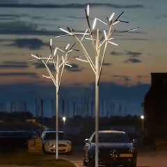 Cột Đèn Trang Trí Sân Vườn Mô Phỏng Cây Nhiều Cành Phát Sáng Cao 5M ZCV ZALAA LED Tree Lights