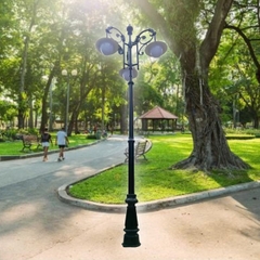Cột Đèn Trang Trí Sân Vườn Chùm 3 Bóng - Mã sản phẩm ZCSV-VIN-3