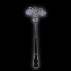 Cột Đèn Trang Trí Sân Vườn Chùm 3 Bóng - Mã sản phẩm ZCSV-VIN-3