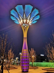 Cột Đèn ZALAA Trang Trí Nghệ Thuật RGB Chiếu Sáng Cho Dự Án Công Viên Ánh Sáng - LED Festival Lights