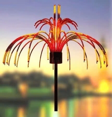 Đầu đèn LED trang trí kiểu Đài Phun Nước hiệu ứng RGB đổi màu 300W với 35 đầu ống dài H750 D1500