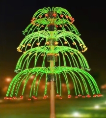 Đầu đèn LED trang trí kiểu Đài Phun Nước hiệu ứng RGB đổi màu 400W với 35 đầu ống dài H2000 D2800