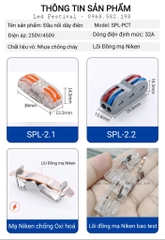 Cút Nối Dây Điện Nhanh, An Toàn cho các dự án thiết bị chiếu sáng ngoài trời, chống nước - Linh Kiện đèn led Zalaa