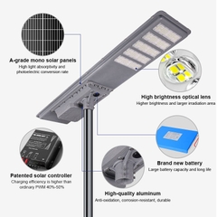 Đèn Đường Năng Lượng Mặt Trời All In One ZALAA ZL-YL4 Cao Cấp IP65 Chiếu Sáng Dự Án