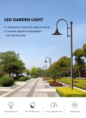 Đầu Cột Đèn Chiếu Sáng Công Viên, Khu Đô Thị Mới ZAT-1131 30-65W H3-6M ZALAA