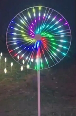 Đầu đèn LED Pháo Hoa hiệu ứng Xoay Tròn đổi màu RGB 350W 30 đầu ống H1500 D2100 Zalaa ZCSV-PH-12