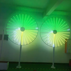 Đầu đèn LED Pháo Hoa hiệu ứng Xoay Tròn đổi màu RGB 250W 30 đầu ống H1300 D1800 Zalaa ZCSV-PH-11