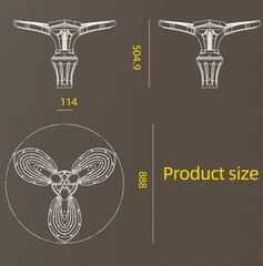 Đầu Cột Đèn Chiếu Sáng Công Viên Kiểu Dáng Hiện Đại ZAT-1055 40-120W, H3-6m ZALAA Hướng Smart City