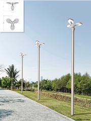 Đầu Cột Đèn Chiếu Sáng Công Viên Kiểu Dáng Hiện Đại ZAT-1055 40-120W, H3-6m ZALAA Hướng Smart City