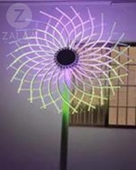 Đầu đèn trang trí kiểu Hoa Bauhinia LED đổi màu RGB 350W 48 đầu ống H1500 D2500 Zalaa ZCSV-PH-20