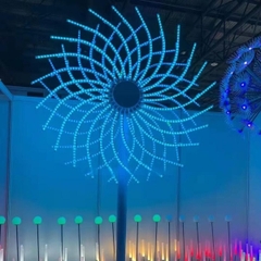 Đầu đèn trang trí kiểu Hoa Bauhinia LED đổi màu RGB 350W 48 đầu ống H1500 D2500 Zalaa ZCSV-PH-20