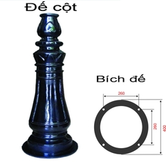 Đế Cột DC06 - Chân Đế Cột Đèn Thép Gang Bền Bỉ Chịu Lực Cao