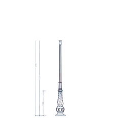 Đế Cột DC07 Banian - Chân Đế Cột Đèn Thép Gang Bền Bỉ Chịu Lực Cao