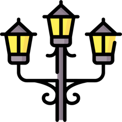 Đầu Đèn Trang Trí Công Viên Kiểu dáng Cổ Điển chiếu sáng cảnh quan ngoài trời