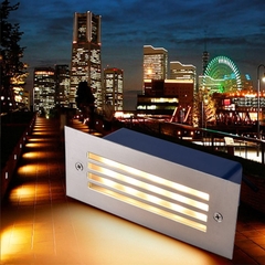 Đèn LED Âm Cầu Thang Mặt Nhôm Chữ Nhật - Dẫn Đường Đi Nội Thất