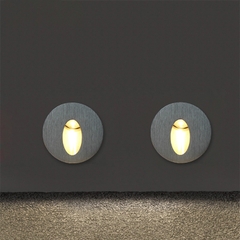 Đèn LED Âm Cầu Thang Mặt Nhôm Tròn - Dẫn Đường Đi Nội Thất