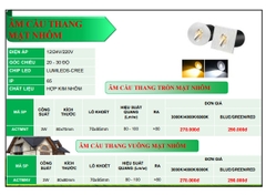 Đèn LED Âm Cầu Thang Mặt Nhôm Tròn - Dẫn Đường Đi Nội Thất