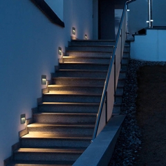 Đèn LED Âm Cầu Thang Mặt Nồi Chữ Nhật - Dẫn Đường Đi Nội Thất