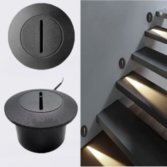 Đèn LED Âm Cầu Thang ZACT Mẫu Tròn D90mm 3W Blue / Green / Red