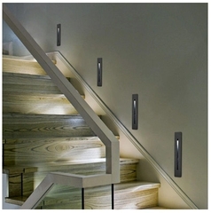 Đèn LED Âm Cầu Thang 3W Kiểu Vuông Giọt Nước - Dẫn Đường Đi Nội Thất