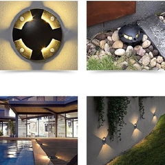 Đèn LED Âm Đất 4 Hướng ZAD-4H Dẫn Đường Đi Trang Trí Cảnh Quan Ngoài Trời