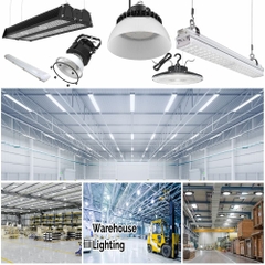 Đèn LED Highbay Nhà Xưởng Thắp Sáng Kho Hàng Cao Dưới 4m
