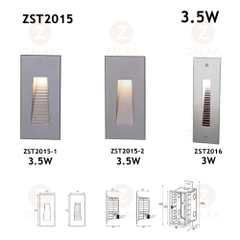 Đèn LED Soi Bước Chân Dẫn Đường, Âm Tường chiếu sáng bậc thang, bước chân, kẻ vạch