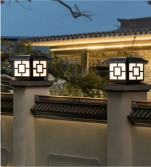 Đầu Đèn Gắn Hàng Rào, Trụ Cổng Cột Tường Rào Sân Vườn Công Viên Ngoài Trời