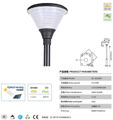 Đèn Cảnh Quan Sân Vườn Năng Lượng Mặt Trời ZG-GGD001 ZALAA cho cột cao 2-4m