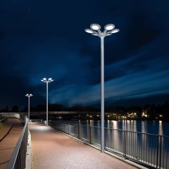 Đèn Công Viên Kiểu Dáng 6 Cánh Hoa Hiện Đại 2023 ZG-TYD5106-6 66W ZALAA Solar Garden Cho cột cao 6-8m