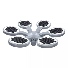 Đèn Công Viên Kiểu Dáng 6 Cánh Hoa Hiện Đại 2023 ZG-TYD5106-6 66W ZALAA Solar Garden Cho cột cao 6-8m