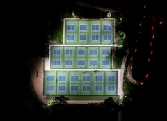 Đèn Chiếu Sáng Sân Thể Thao Pickleball 100W 200W 300W 400w cho cụm 2 sân đến 4 sân