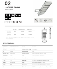 Đèn Chiếu Sáng Sân Thể Thao Thông Minh Jaguar ZSG-Jr 150W đến 1500W Zalaa/Soga Smart Lighting