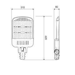 Đèn Đường LED 150W Kiểu Dáng Ghép 3 Mudule Philips Mã Sp ZSL14-150PL