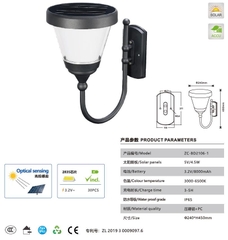 Đèn Gắn Cửa Cột Ngoài Trời Năng Lượng Mặt Trời ZG-BD2106-1 ZALAA Garden Lights
