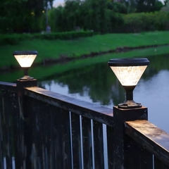 Đèn Gắn Trụ Cổng Tường Rào Ngoài Trời sử dụng Năng Lượng Mặt Trời chiếu sáng Zalaa ZG-ZTD9007