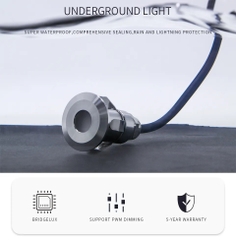 Đèn LED Âm Đất Mini 1W 25mm ZALAA Mã Sản Phẩm ZAD.Mini_1W