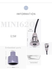 Đèn LED Âm Đất Mini 1W 25mm ZALAA Mã Sản Phẩm ZAD.Mini_1W