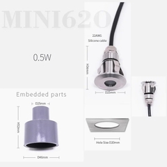 Đèn LED Âm Đất Mini 1W 25mm ZALAA Mã Sản Phẩm ZAD.Mini_1W