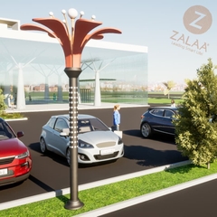 Đèn LED Cảnh Quan Kiểu Bông Hoa 6 Cánh Cho Dự Án Chỉnh Trang Chiếu Sáng Đô Thị, Thành Phố, Trung Tâm